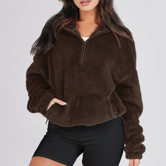 Adria | Warm Plush Half-Zip Sweater