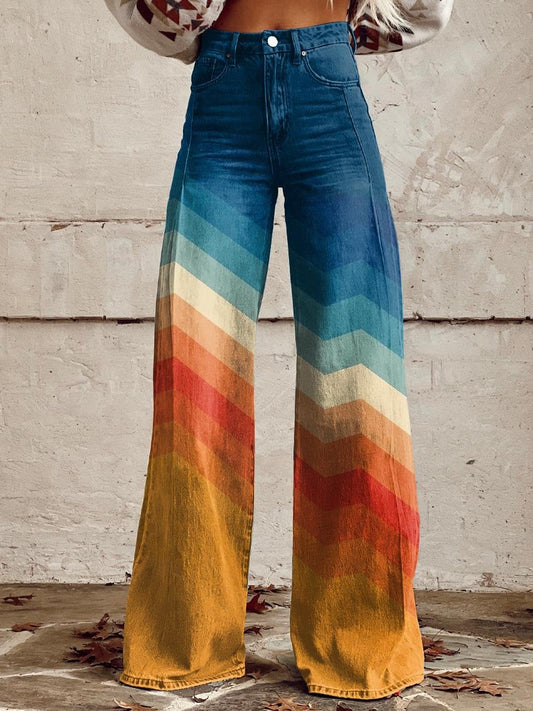 Alexis | Retro High Waist Wide-Leg Pants