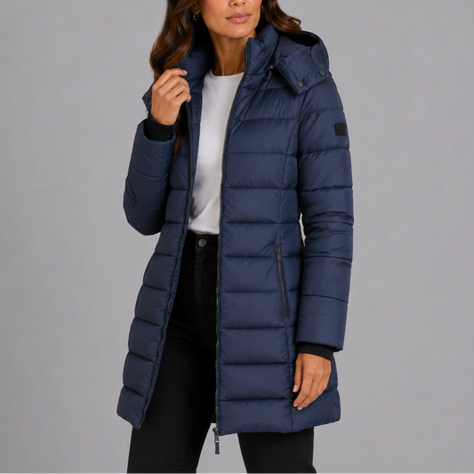 Bethany | Long Hooded Insulated Winter Puffer Jacket
