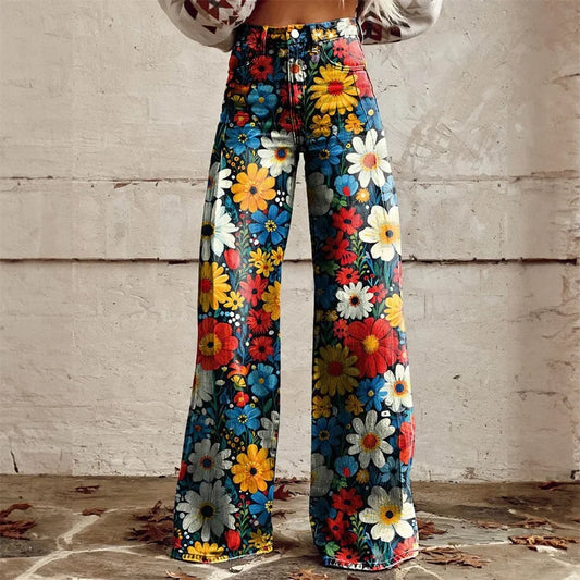 Brooklyn | High Waisted Wide Leg Flared Pants