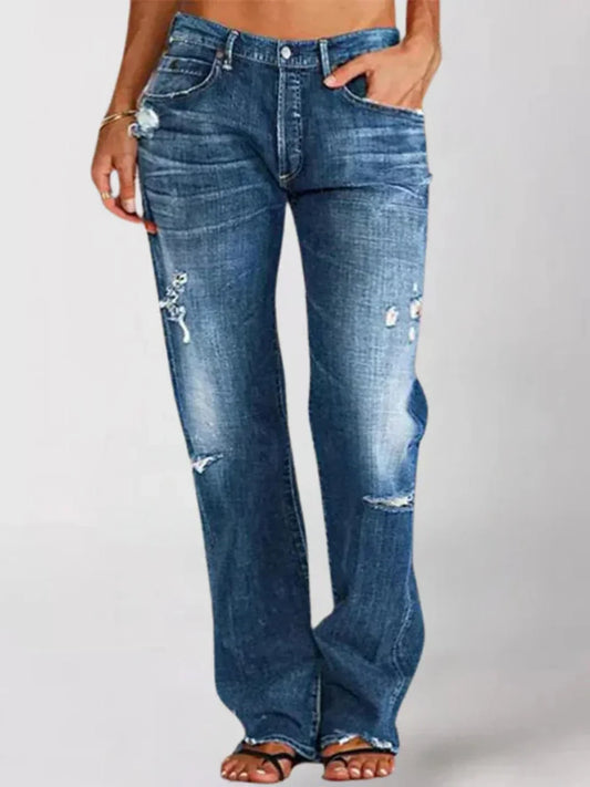 Jules | Low Rise Wide Leg Denim Jeans