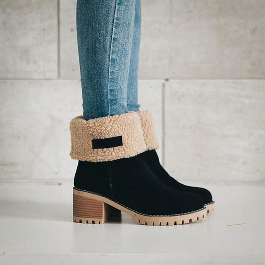 Kira | Waterproof Block Heel Winter Boots