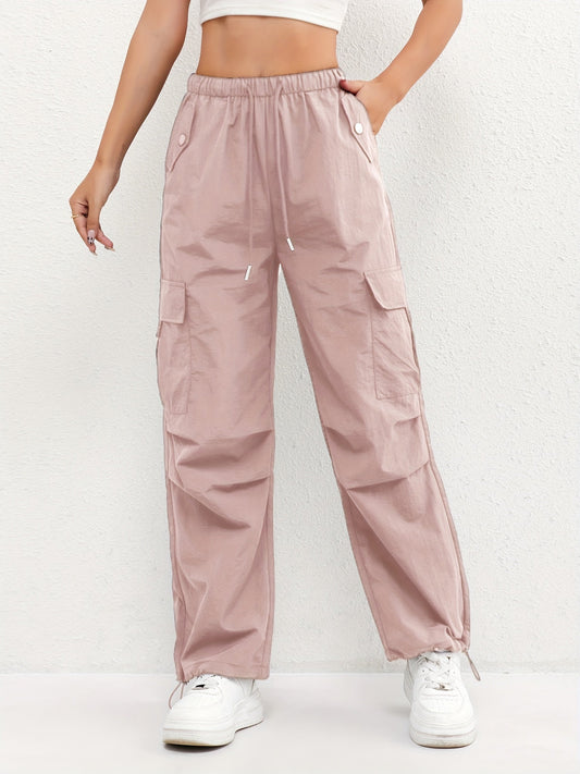 Leona | Cargo Trousers with Elastic Waist and Drawstring