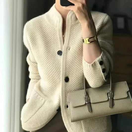 Lucille | Thick Insulated Winter Sweater Jacket with Pockets