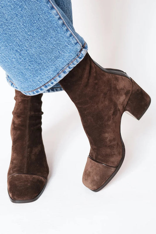 Morgan | Square Toe Boots with Block Heel