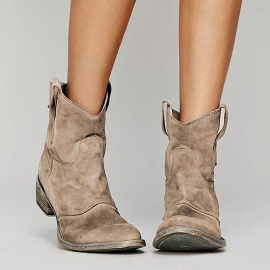 Paige | Ranch Style Weather Resistant Ankle Boots