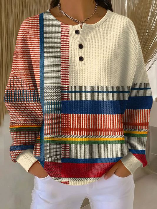 Paloma | Thick Waffle Knit Button-Up Sweater
