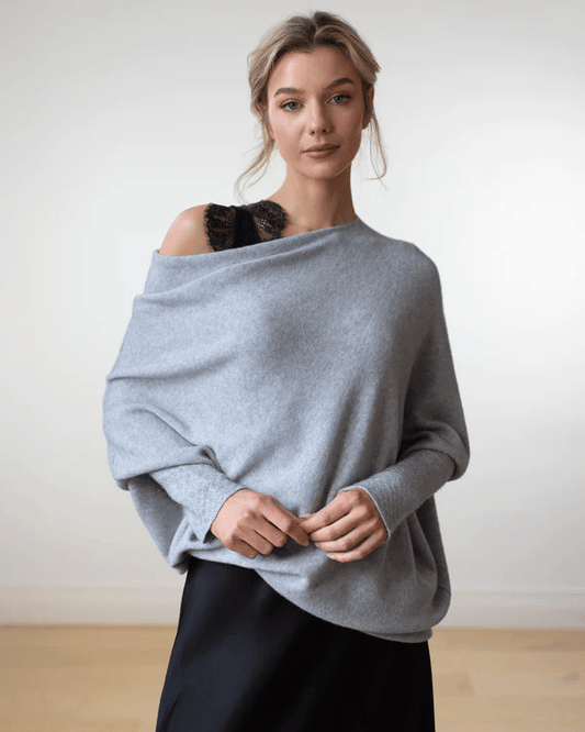 Stella | Off Shoulder Loose Fit Winter Sweater