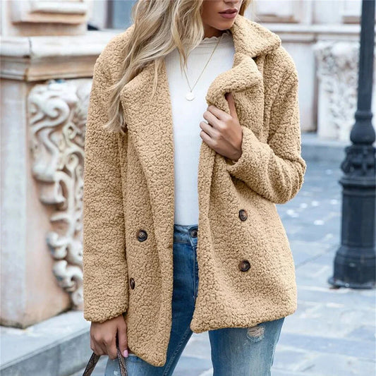 Thea | Soft Fleece Winter Coat with Flattering Silhouette