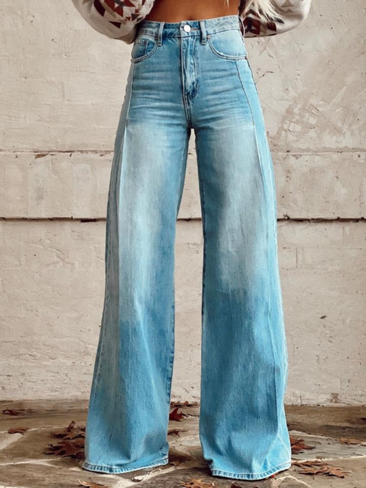 Tiffany | Elegant High Waist Wide-Leg Pants