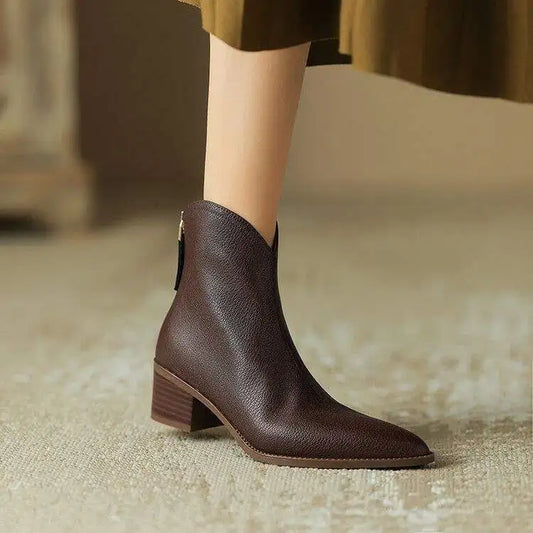 Vicki | Cushioned Pointed Toe Ankle Boots